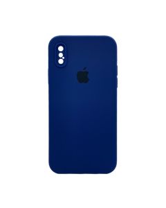 Чехол Soft Touch для Apple iPhone X/XS Deep Navy with Camera Lens Protection Square