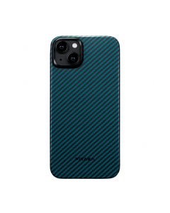 Чехол Pitaka iPhone 15 Case with MagSafe Black/Blue (KI1508)