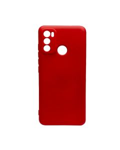 Чохол Original Soft Touch Case for Motorola G60 Red with Camera Lens