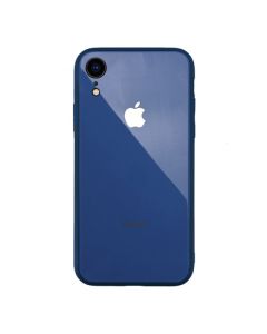 Чехол накладка Glass TPU Case для iPhone XR Blue