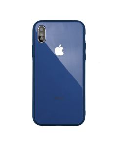 Чехол накладка Glass TPU Case для iPhone XS Max Blue