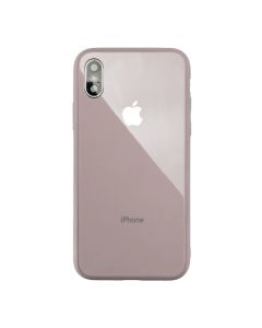 Чохол накладка Glass TPU Case для iPhone XS Max Pink
