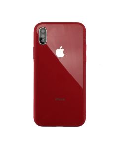 Чохол накладка Glass TPU Case для iPhone XS Max Red