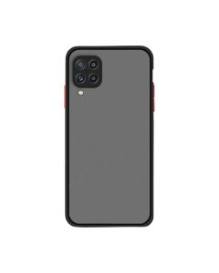 Чехол накладка Goospery Case для Samsung A12-2021/A125/M12-2021 Black/Red with Camera Lens