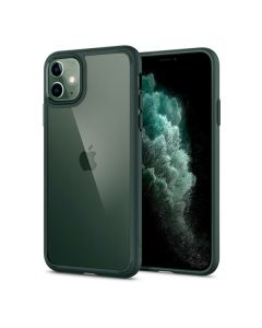 Чехол накладка Goospery Case для iPhone 11 Clear/Green