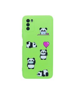 Чохол Original Soft Touch Case for Xiaomi Poco M3 Green Panda with Camera Lens