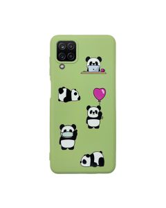 Чехол Original Soft Touch Case for Samsung A12-2021/A125/M12-2021 Green Panda