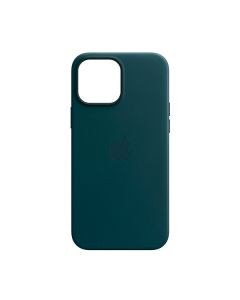 Чехол Leather Case для iPhone 12 Pro Max with MagSafe Indigo Blue