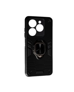 Чехол Armor Antishock Case для Infinix Hot 40/Hot 40 Pro with Ring Black with Camera Lens