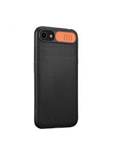 Чехол накладка Camshield TPU для iPhone 7/8/SE 2020 Black/Orange