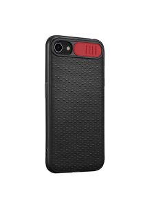 Чехол накладка Camshield TPU для iPhone 7/8/SE 2020 Black/Red