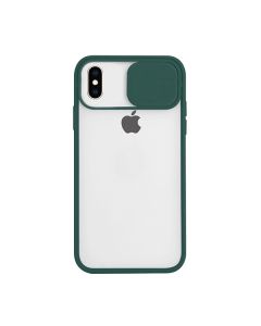 Чохол накладка Camshield Mate TPU для iPhone X/XS Dark Green