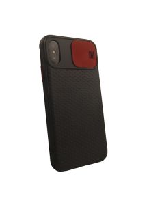 Чохол накладка Camshield TPU для iPhone X/XS Black/Red