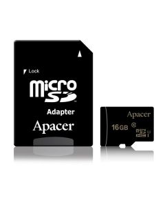 Карта пам'яті Apacer 16 GB microSDHC Class 10 UHS-I + SD adapter AP16GMCSH10U1-R