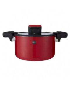 Каструля-скороварка Xiaomi HUOHOU Stainless Steel Enamel Micro Pressure Cooker Red 6л (HU0160)