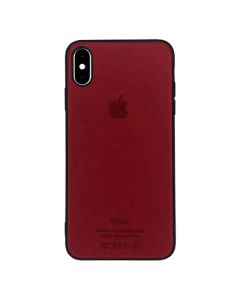 Чехол Leather Case для iPhone XS Max Red