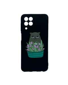 Чохол Wave Cute Case для Samsung M33-2022/M336 Black Cat is a Mood with Camera Lens