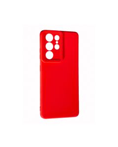 Чохол Original Silicon Case Samsung S22 Ultra/S908 Red with Camera Lens