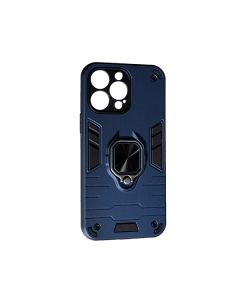 Чехол Armor Antishok Case для iPhone 14 Pro Max with Ring Dark Blue with Camera Lens