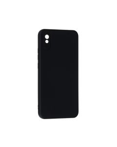 Original Silicon Case Xiaomi Redmi 9a Black with Camera Lens