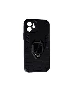 Чохол Armor Antishok Case для iPhone 12/12 Pro with Ring Black with Camera Lens