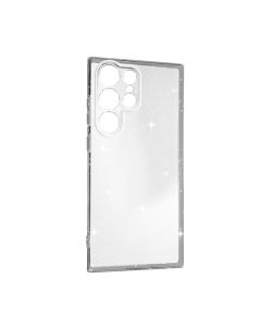 Чохол Silicon Glitter Case для Samsung S23 Ultra/S918 Clear with Camera Lens