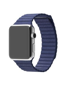 Ремешок для Apple Watch 42mm/44mm Magnetic Leather Loop Dark Blue