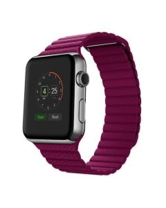 Ремінець для Apple Watch 42mm/44mm Magnetic Leather Loop Pink