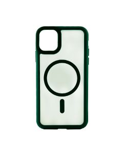 Чохол накладка Mate Plus Metal Buttons Case with MagSafe для iPhone 15 Green