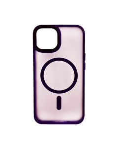 Чохол накладка Mate Plus Metal Buttons Case with MagSafe для iPhone 12/12 Pro Deep Purple