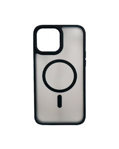 Чохол накладка Mate Plus Metal Buttons Case with MagSafe для iPhone 12 Pro Max Black