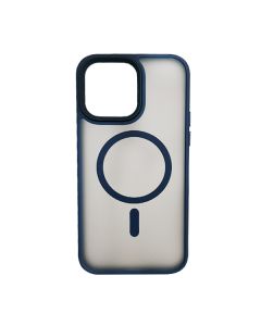 Чохол накладка Mate Plus Metal Buttons Case with MagSafe для iPhone 12 Pro Max Dark Blue