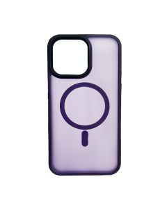 Чохол накладка Mate Plus Metal Buttons Case with MagSafe для iPhone 13 Pro Max Deep Purple
