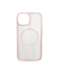 Чохол накладка Mate Plus Metal Buttons Case with MagSafe для iPhone 15 Pink