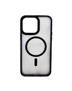 Чохол накладка Mate Plus Metal Buttons Case with MagSafe для iPhone 15 Pro Black