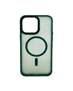 Чохол накладка Mate Plus Metal Buttons Case with MagSafe для iPhone 15 Pro Green