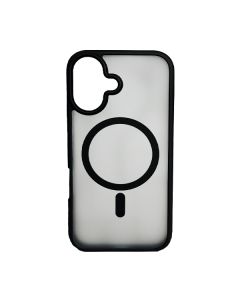 Чохол накладка Mate Plus Metal Buttons Case with MagSafe для iPhone 16 Black