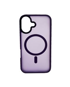 Чохол накладка Mate Plus Metal Buttons Case with MagSafe для iPhone 16 Deep Purple