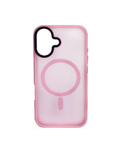 Чохол накладка Mate Plus Metal Buttons Case with MagSafe для iPhone 16 Pink