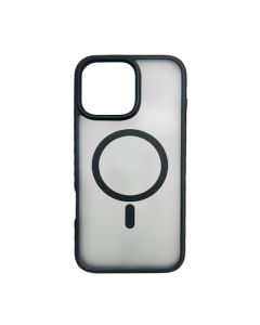 Чохол накладка Mate Plus Metal Buttons Case with MagSafe для iPhone 16 Pro Max Black