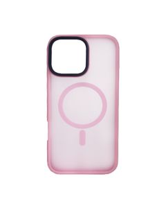 Чохол накладка Mate Plus Metal Buttons Case with MagSafe для iPhone 16 Pro Pink
