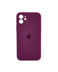 Чехол Soft Touch для Apple iPhone 11 Maroon with Camera Lens Protection Square