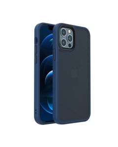 Чехол накладка Mate Plus Metal Buttons Case для iPhone 13 Pro Max Blue