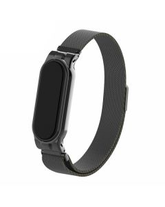 Ремешок для браслета Xiaomi Mi Band 5/6 Metal Black