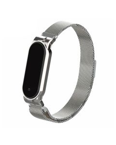 Ремешок для браслета Xiaomi Mi Band 5 Metal Silver