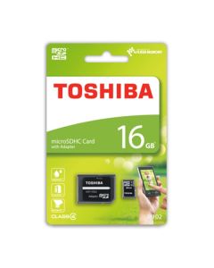 Карта памяти Toshiba 16GB M102 MicroSDHC Class 4 + SD Adapter