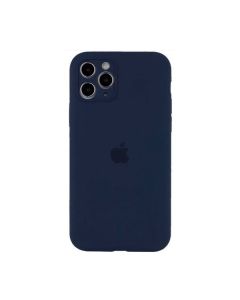 Чохол Soft Touch для Apple iPhone 12/12 Pro Midnight Blue with Camera Lens Protection Square