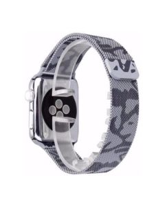 Ремешок для Apple Watch 42mm/44mm Milanese Loop Watch Band Army Green White