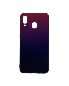 Silicon Mirror Glass Gradient Case для Samsung A20-2019/A205 Purple Barca