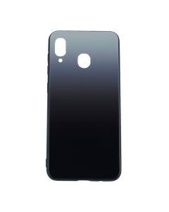 Silicon Mirror Glass Gradient Case для Samsung A20-2019/A205 Steel Grey